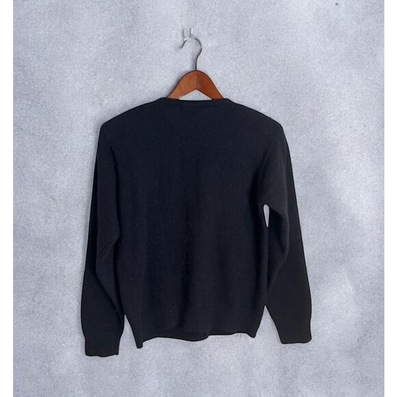 Vintage 90s Charter Club Princess Diana Wool Angora Blend Faux Pearl Cardigan - Picture 4 of 7